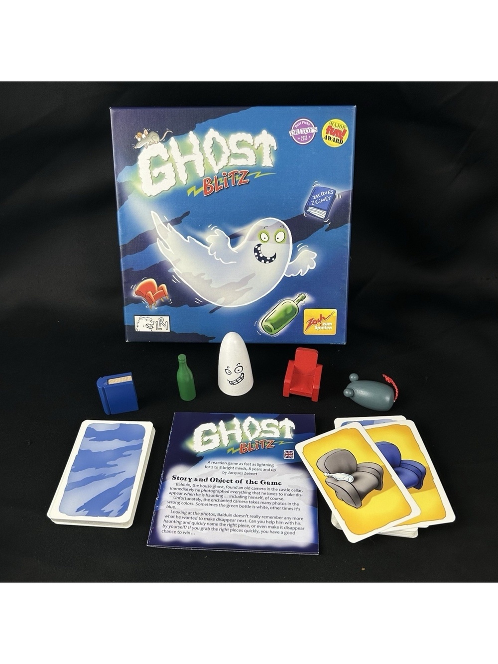 Zoch Ghost Blitz Board Game by Jacques Zeimet All Ages Family Fun! **Complete**